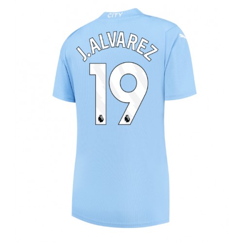 Maillot de foot Manchester City Julian Alvarez #19 Domicile Femmes 2023-24 Manches Courte